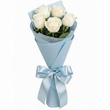 Букет 5 Белых роз Проуд #REPLACE_PRED# Каз