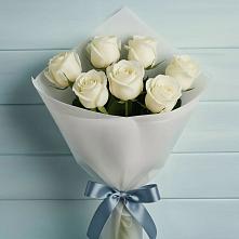 Букет 7 Белых роз Эдлесс Лав #REPLACE_PRED# Каз