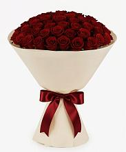 Букет 101 Бордовая роза Блэк Бакарра в Каз
