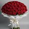 Букет 101 Красная роза Блэк Мэджик в Каз