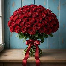 Букет Красные розы Блэк Меджик в Каз