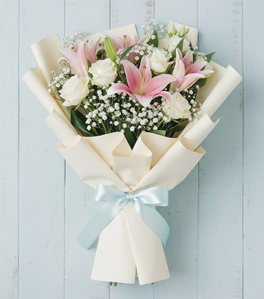 Букет цветов из: Лилии в Каз