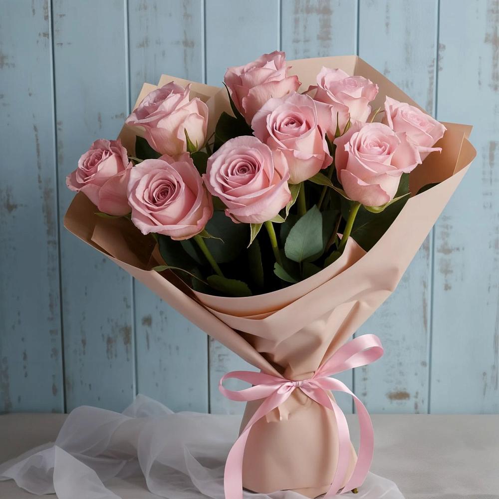 Букет цветов из: Розы в Каз