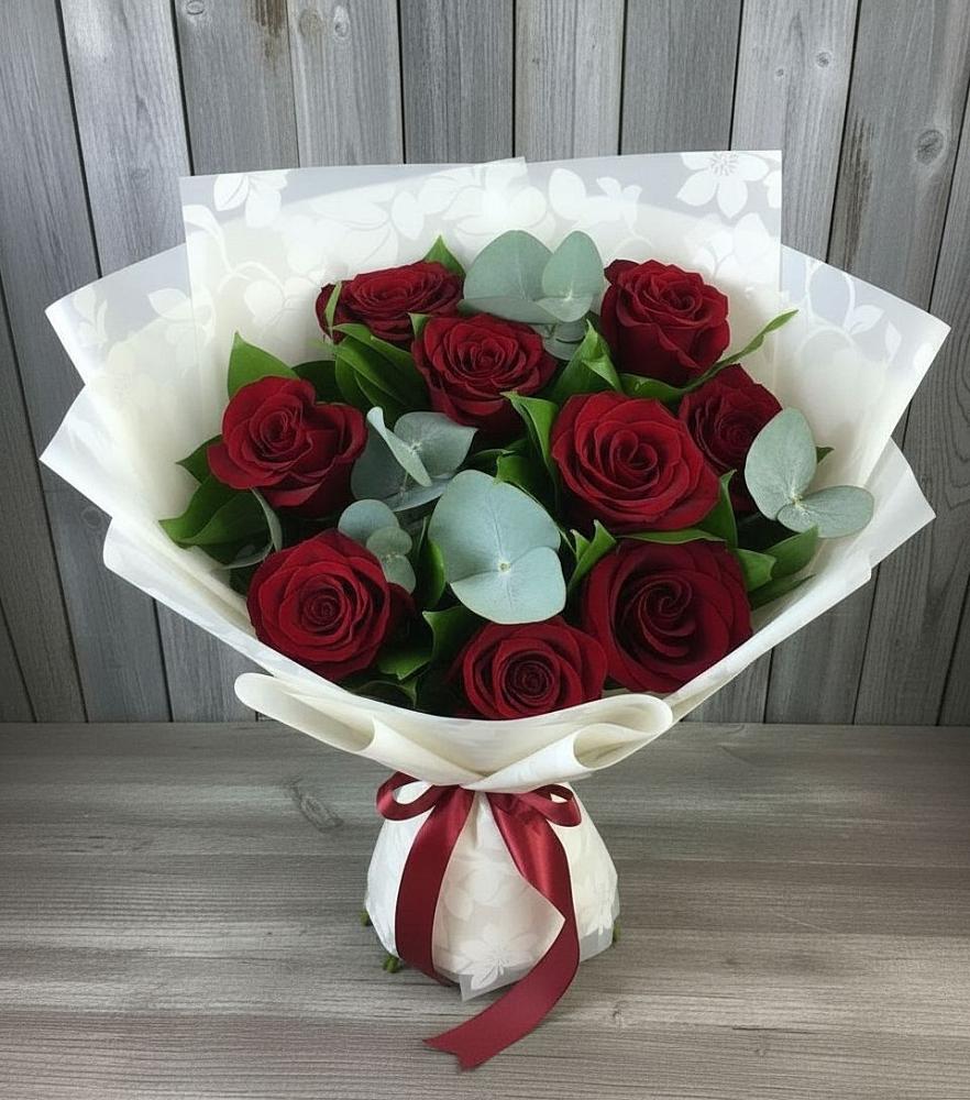 Букет цветов из: Розы в Каз