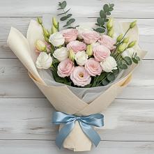 Букет цветов из:  Лизиантусы в Каз