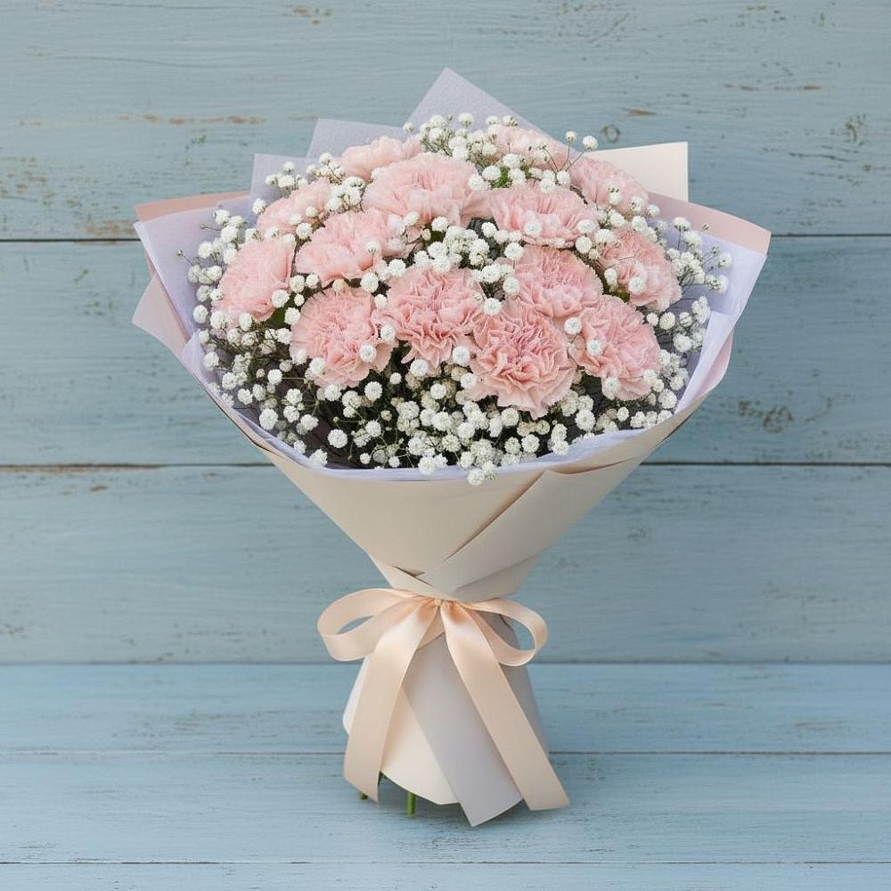 Букет цветов из: Гвоздики в Каз