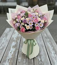 Букет цветов из:  Розы и Хризантемы в Каз