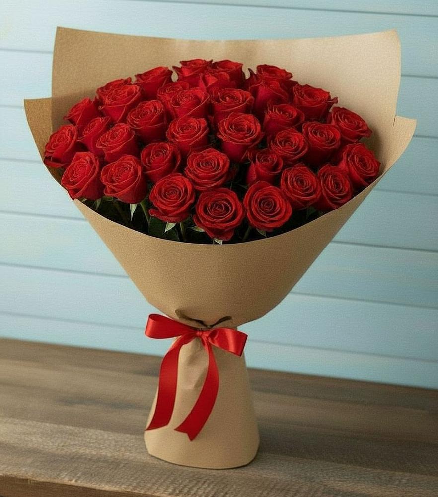 Букет Красные розы Милано в Каз