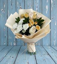 Букет цветов из:  Розы и Хризантемы в Каз