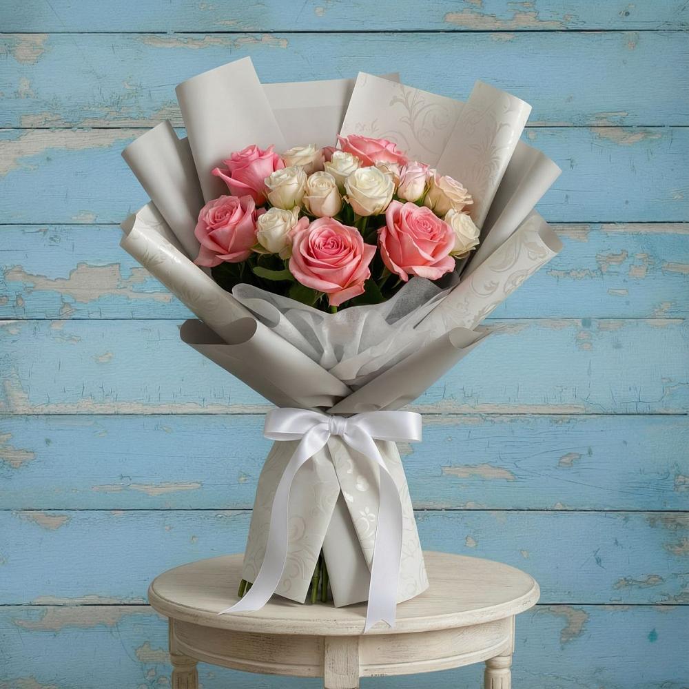 Букет цветов из: Розы в Каз