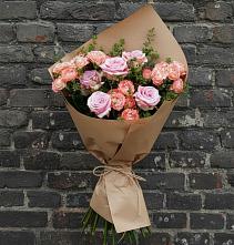 Букет цветов из:  Розы в Каз