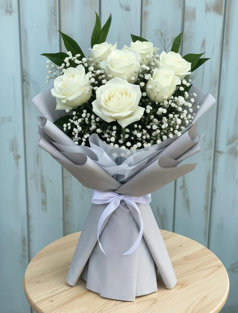 Букет цветов из: Розы в Каз