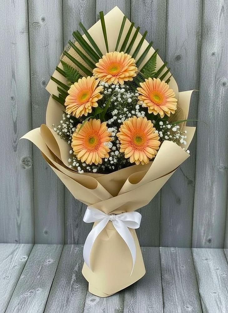 Букет цветов из: Герберы в Каз