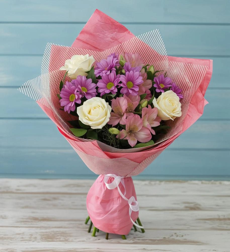 Букет цветов из: Герберы в Каз