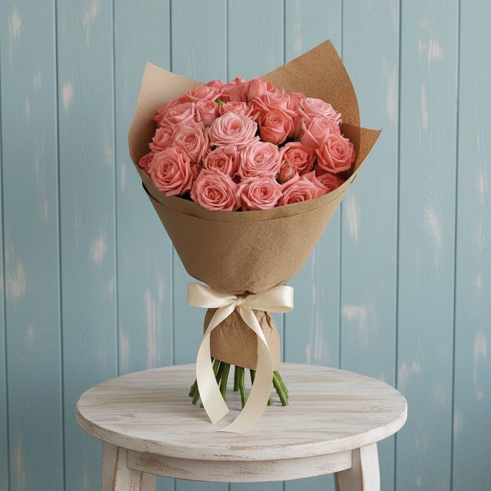 Букет цветов из: Розы в Каз