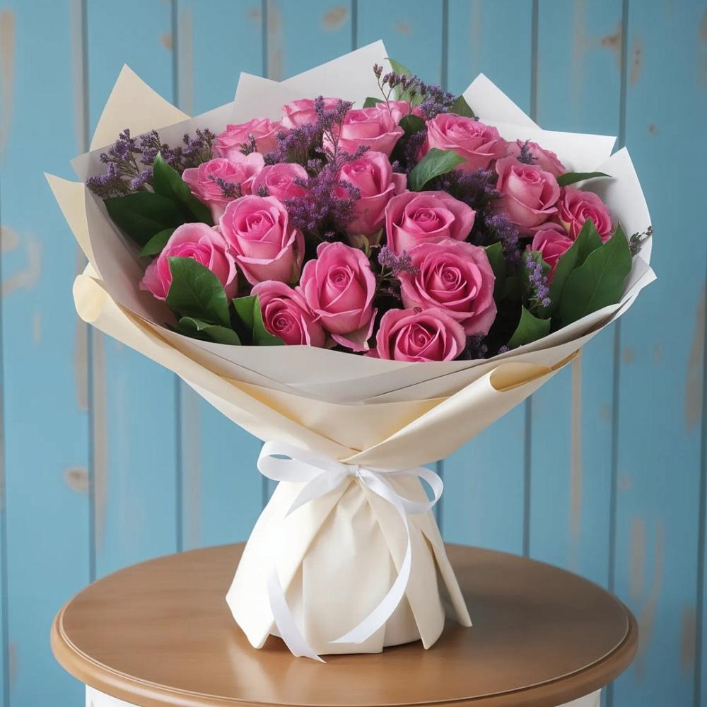 Букет цветов из: Розы в Каз