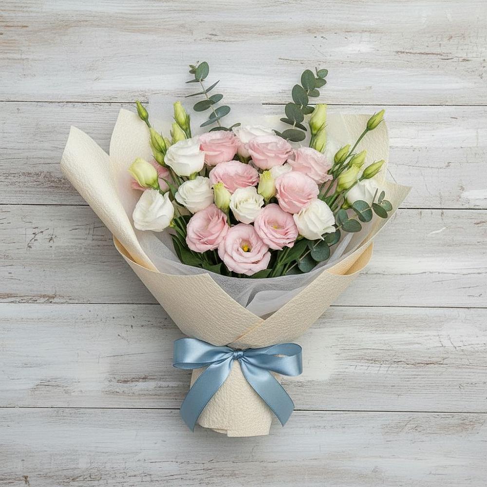 Букет цветов из: Лизиантусы в Каз