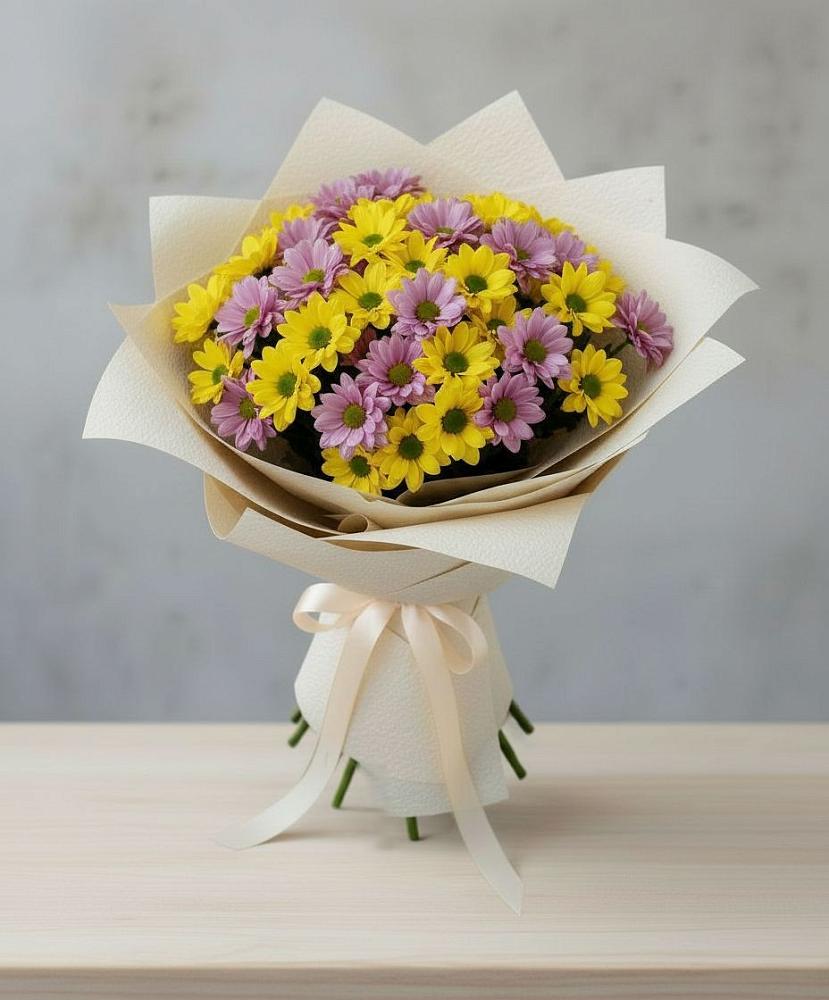 Букет цветов из: Хризантемы в Каз